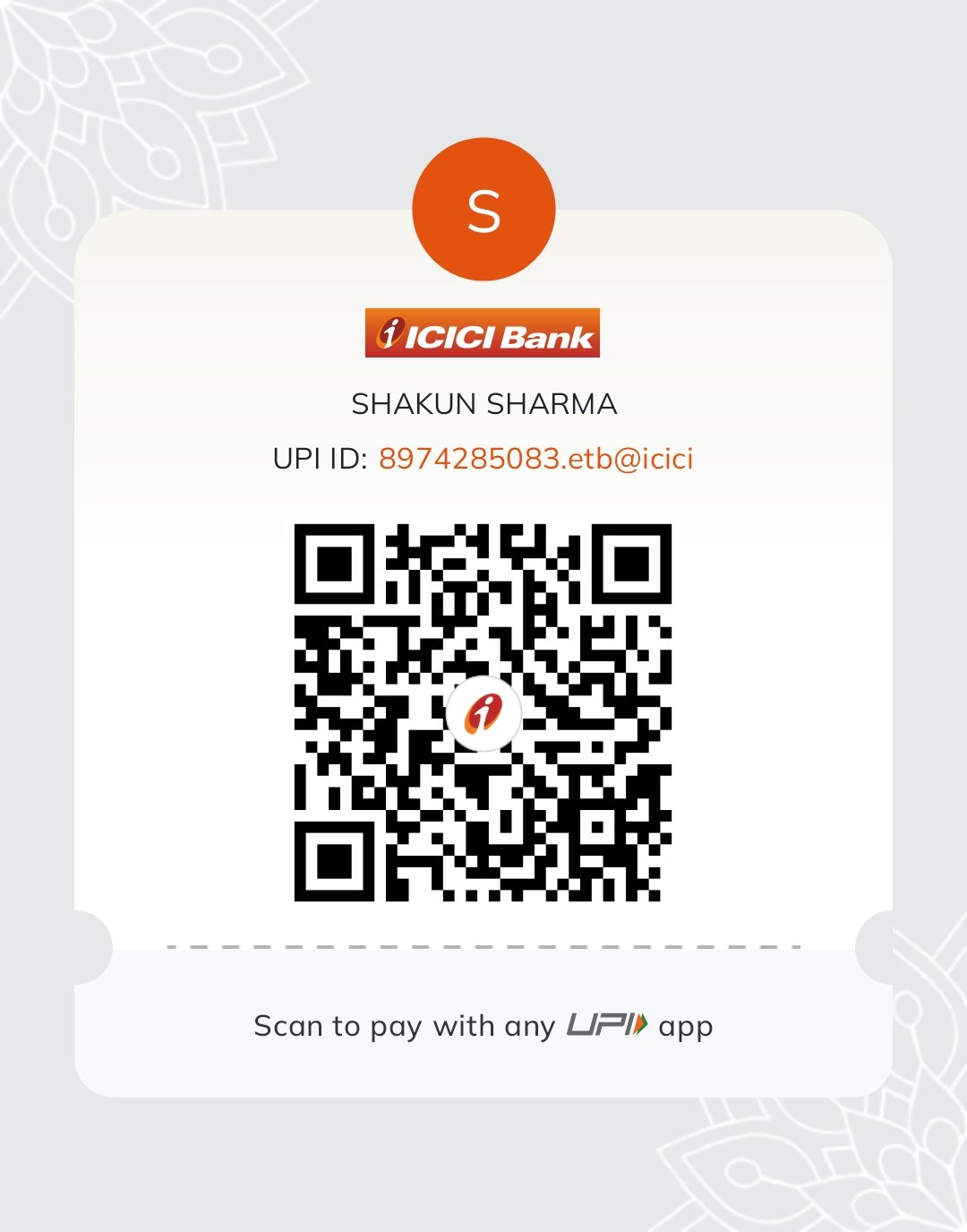 UPI scan code for KundliGiva payment